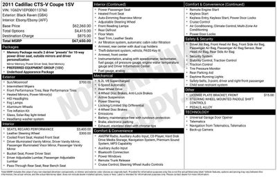 2011 Cadillac CTS-V Base