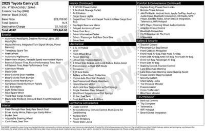 2025 Toyota Camry Base
