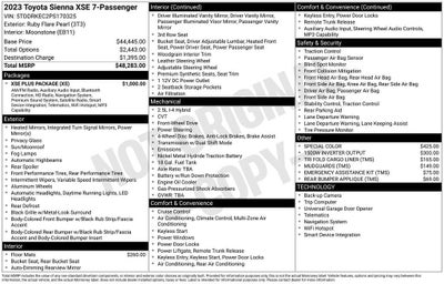 2023 Toyota Sienna XSE