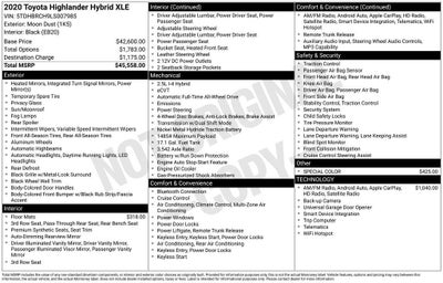 2020 Toyota Highlander Base