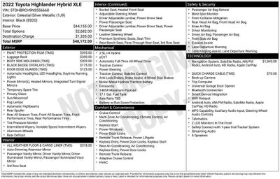 2022 Toyota Highlander XLE