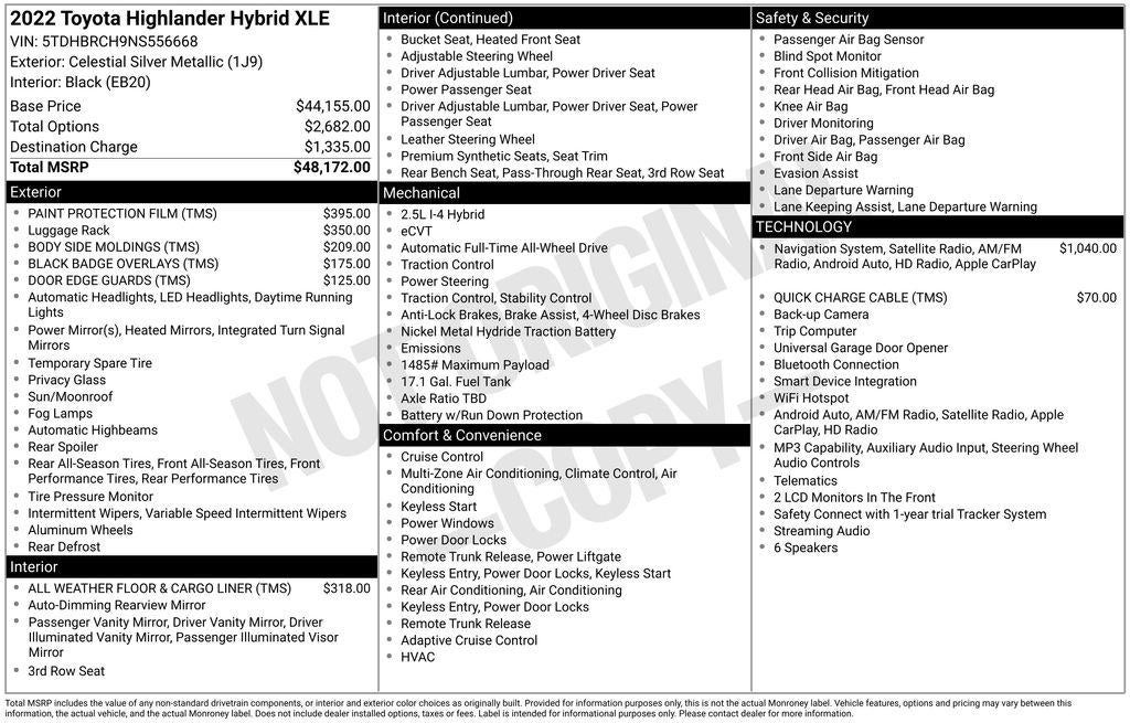 2022 Toyota Highlander XLE