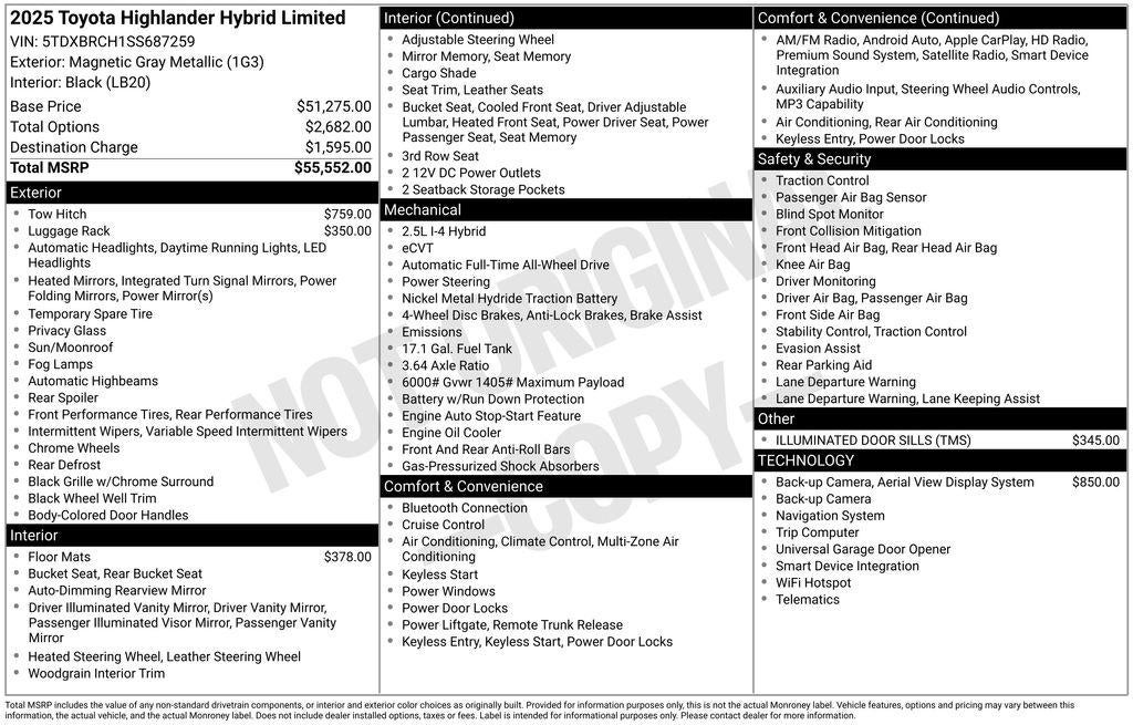 2025 Toyota Highlander Limited