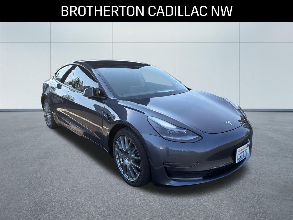 Used 2021 Tesla Model 3 Base with VIN 5YJ3E1EB5MF002042 for sale in Shoreline, WA