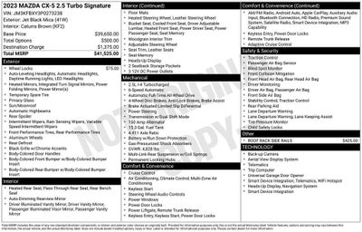 2023 Mazda Mazda CX-5 2.5 Turbo Signature