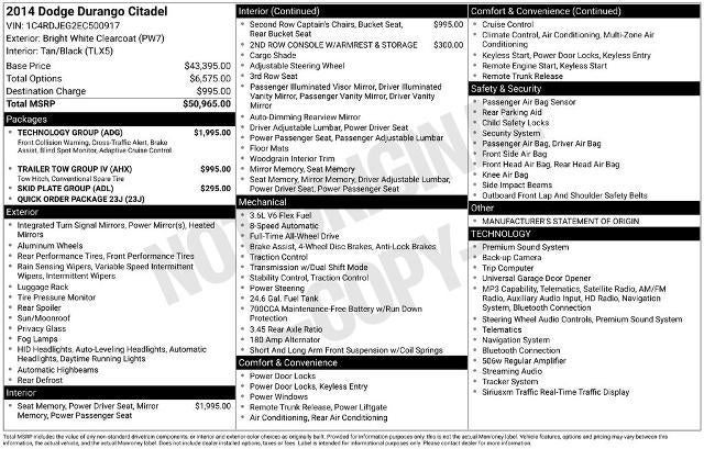 2014 Dodge Durango Citadel