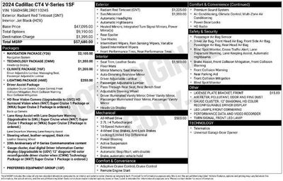 2024 Cadillac CT4-V Base