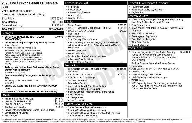 2023 GMC Yukon XL Denali Ultimate