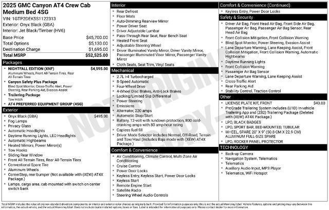 2025 GMC Canyon 4WD AT4