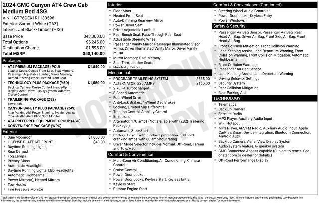 2024 GMC Canyon 4WD AT4