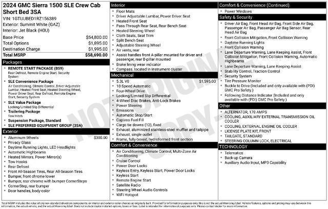 2024 GMC Sierra 1500 SLE