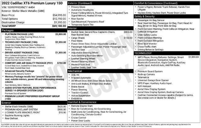 2022 Cadillac XT6 Premium Luxury