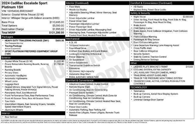2024 Cadillac Escalade Base