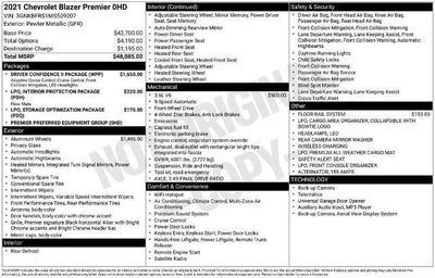 2021 Chevrolet Blazer Premier
