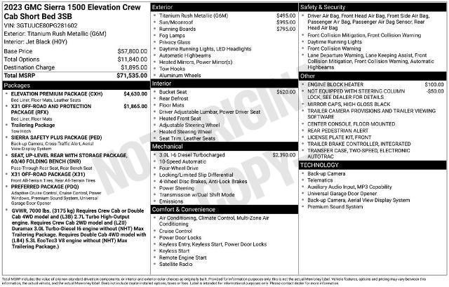2023 GMC Sierra 1500 Elevation