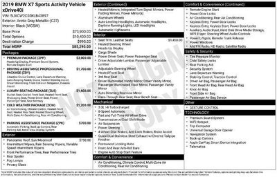 2019 BMW X7 Sports Activity Vehicle