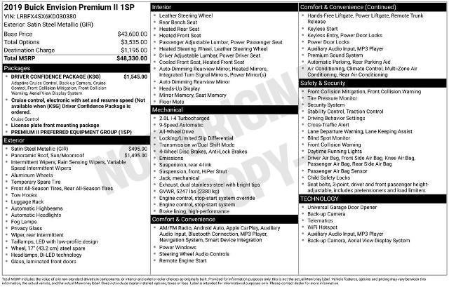 2019 Buick Envision Premium II
