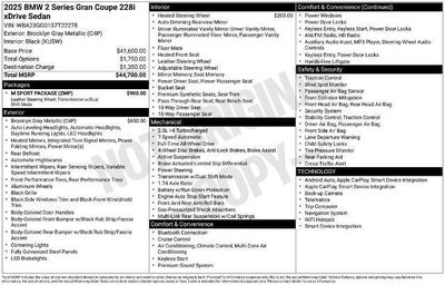 2025 BMW 2 Series Gran Coupe