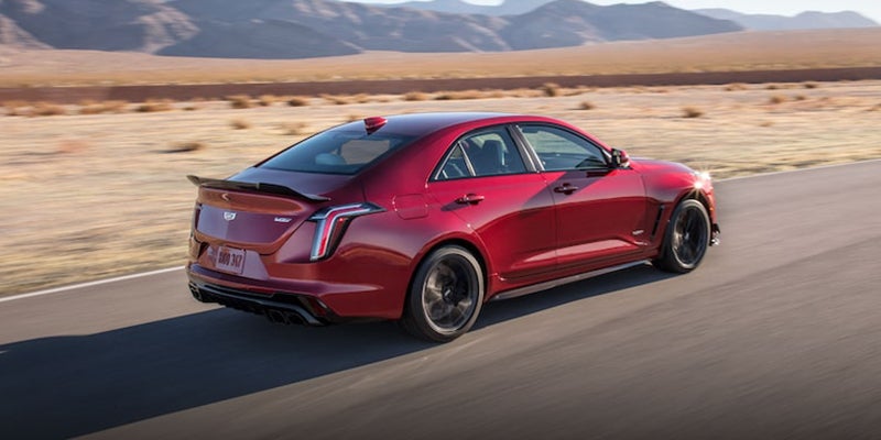 Red Cadillac CT4-V